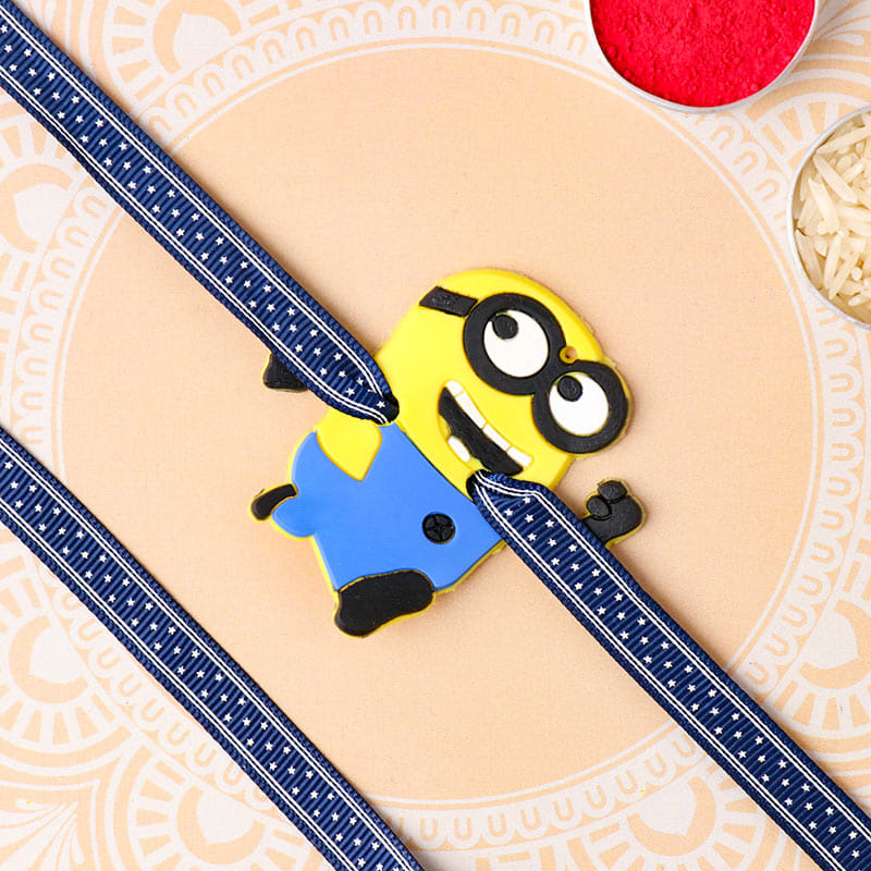 Send Quirky Minion Rakhi for Kids Online - Cartoon Rakhi
