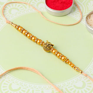 Quirky Owl Charm Rakhi