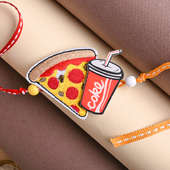 Send Quirky Pizza n Coke Rakhi - Quirky Rakhi for Kids online