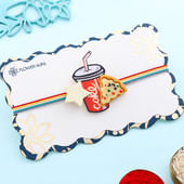 Quirky Pizza With Coke Designer Rakhi