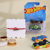 Racing Car Rakhi With Hot Wheels Combo