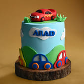 Racing Car Theme Cake