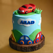 Racing Car Theme Cake