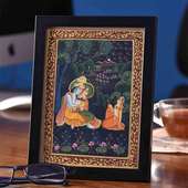 Radha Krishna Folk Painting