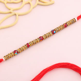 Radiant Bead Studded Rakhi