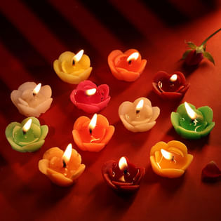 Radiant Floral Candle Set