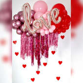Radiant Love Valentines Balloon Decoration