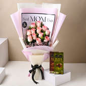 Radiant Mom Bouquet With Temptation Bars