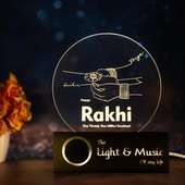 Personalised Rakhi Moment Lamp For Sister