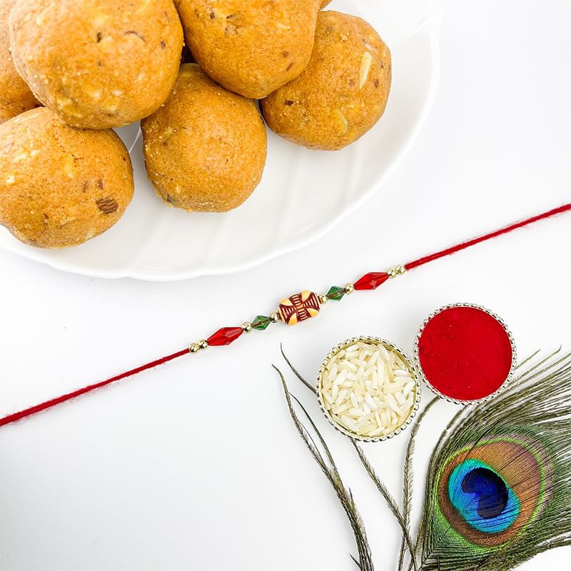 Radiant Rakhi With Besan Laddoo-Canada