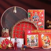 Radiant Red Karwa Chauth Essentials Set