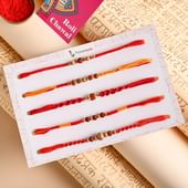 Send Rudraksh Rakhi for Brother - Radiant Rudraksha Rakhis online