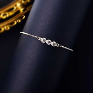 Radiant Sterling Silver Chain Bracelet