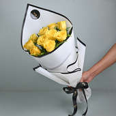 Radiant Sunshine Yellow Roses Bouquet