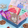 Radiant White Bhaiya Bhabhi Rakhis N Treats Hamper