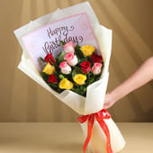 Rainbow Of Joy Birthday Roses