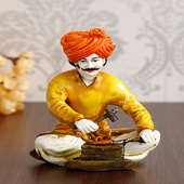 Rajasthani Tabla N Man Figurine