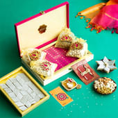 Rajputana Rakhis With Kaju Badam Raisin Pista N Sweets