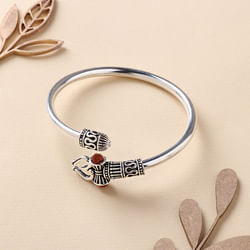 Silver Om Bracelet Rakhi for Brother