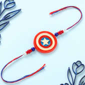 Vibrant Captain America Kids Rakhi