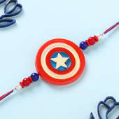 Buy Captain America Shield Rakhi Send to UK