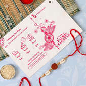 Rakhi Card in Rakhi Chocolate Signature Box : Rakhi Gift Box Online