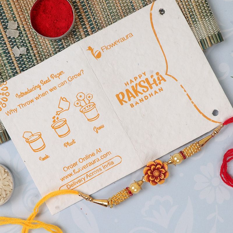 Zoomed View of Rakhi Chocolate Signature Box : Online Rakhi Box