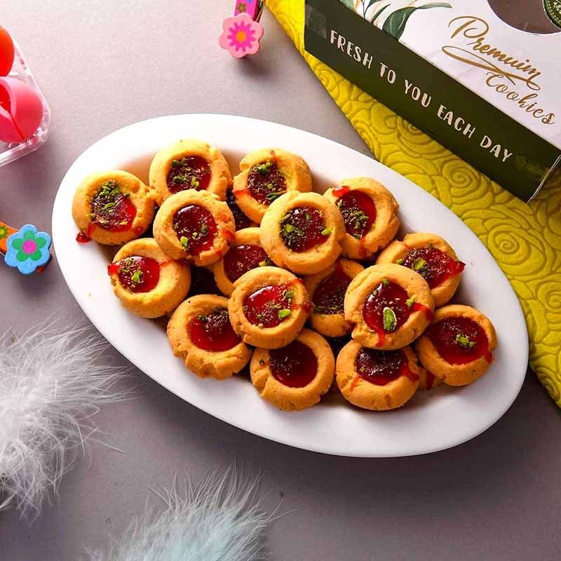 Rakhi Duo With Jam Cookies - Online Rakhi to USA