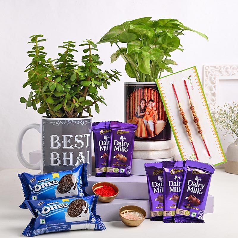 Rakhi N Greens Duo With Mugs