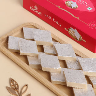 Five Designer Rakhis With Kaju Katli