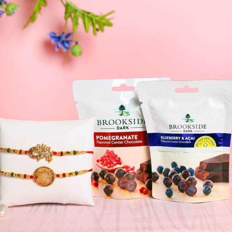 Rakhi Set Of Two N Chocolates