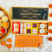 Rakhi With Chocolate N Greeting Card