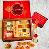Rakhi With Chocolates N Dryfruits