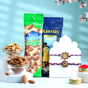 Rakhi with Dry Fruits Rakhi with dry fruits for Canada