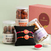 Rakhi With Gourmet Delights In Signature Box