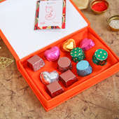 Order Designer Rakhi, Handmade Chocolate With Box Online