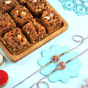 Rakhi With Sweets Rakhi with sweets for Canada