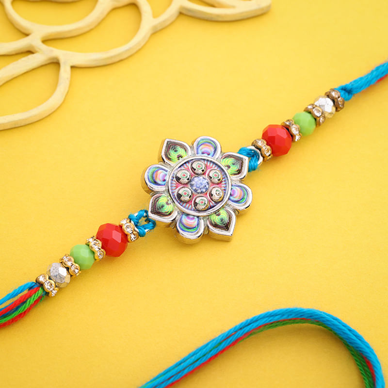 Intricate Handpainted Designer Rakhi