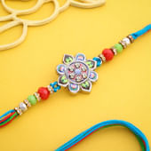Intricate Handpainted Designer Rakhi