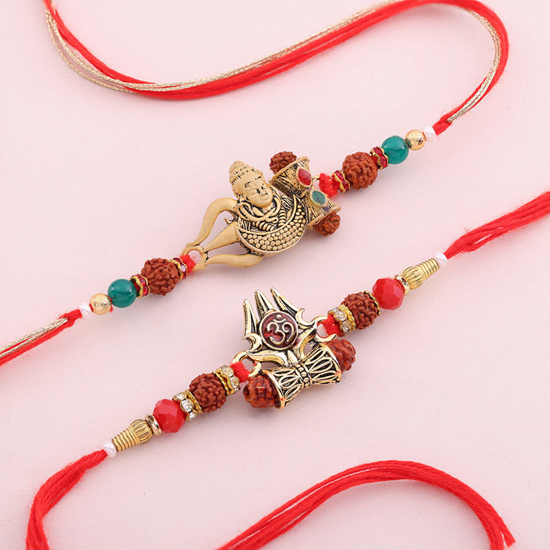 Two Shiva N Damru Rakhis