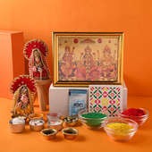 Rangoli N Pooja Kit With Idols