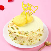 Rasmalai Cake With Love You More Topper