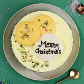 Rasmalai Pista Christmas Cake
