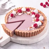 Berry Almond Raspberry Tart Cake
