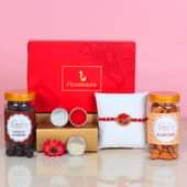 Ravishing Red Rakhi Signature Box - Rakhi Gift Box