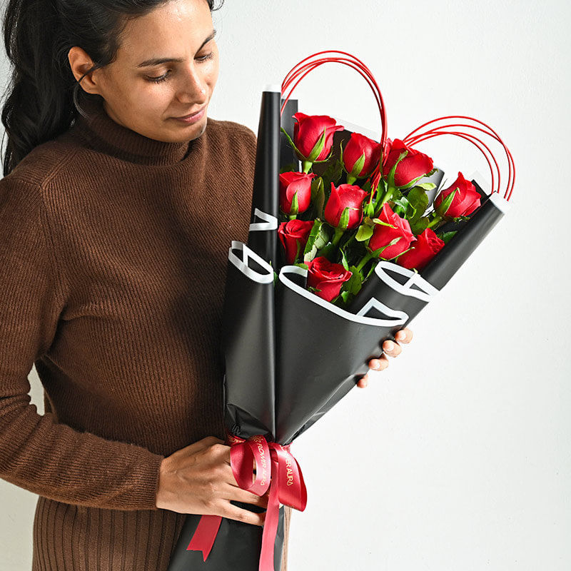 Ravishing Red Rose Bouquet