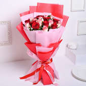 Buy Red and Pink Rose Flower Bouquet Online
