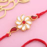 Red And Gold Kundan Rakhi