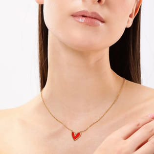 Red Heart Cute Love Pendant