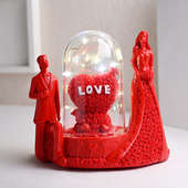 Buy Red Love Theme LED Showpiece Gift for Valentine